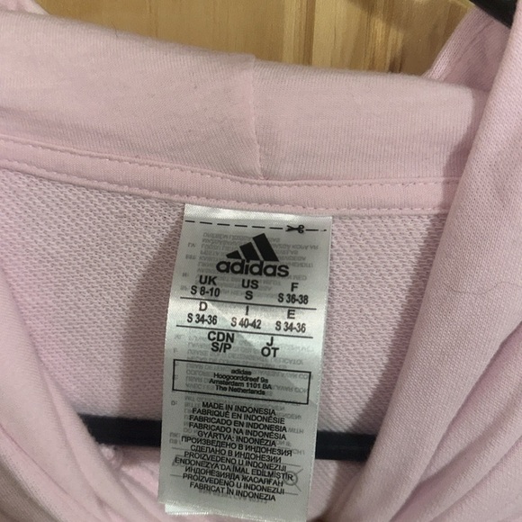 Adidas Light Pink Hoodie with Graphic Logo - Picture 4 of 5